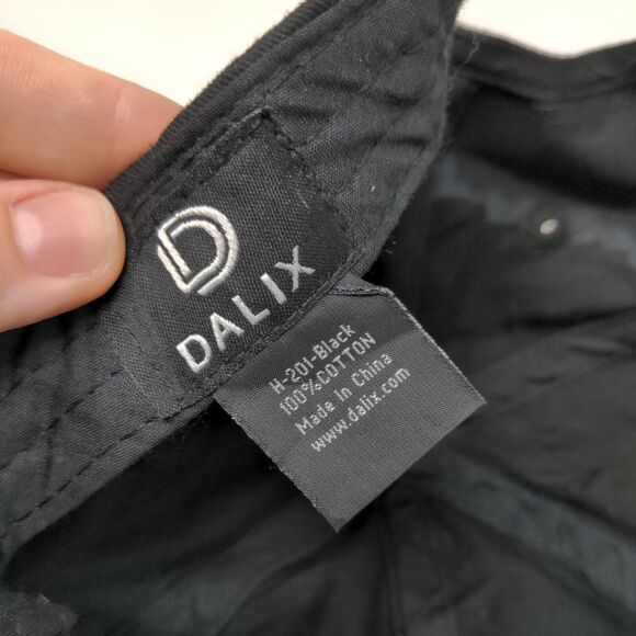 Equestrian Slideback Hat Black One Size Adjustable Embroidered 6 Panel DALIX - Picture 7 of 7